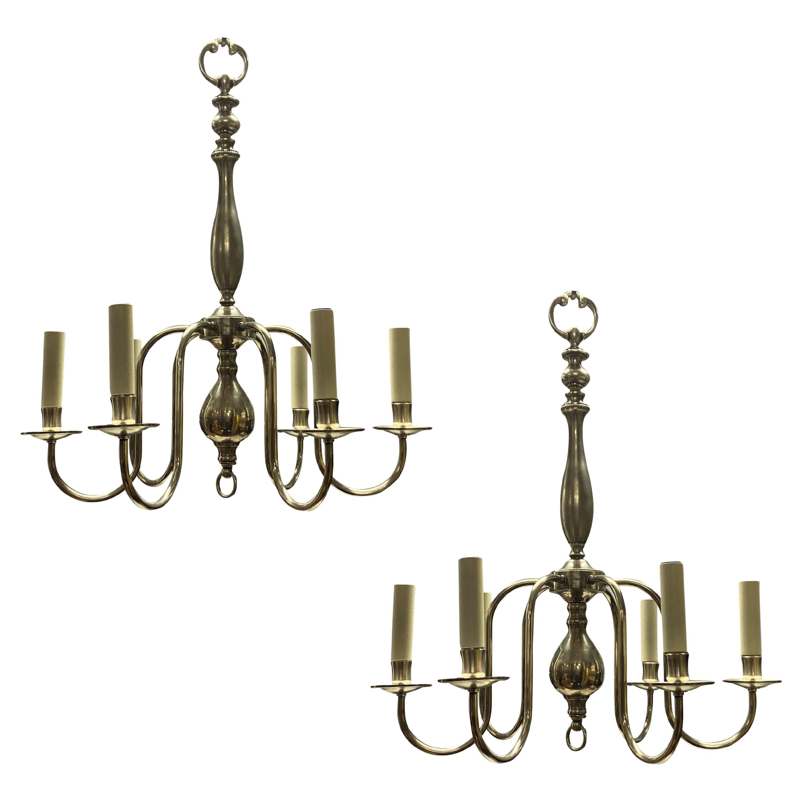 Pair of English Wedgwood Chandeliers For Sale at 1stDibs
