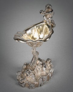 Pair of English Silver Salt Cellars