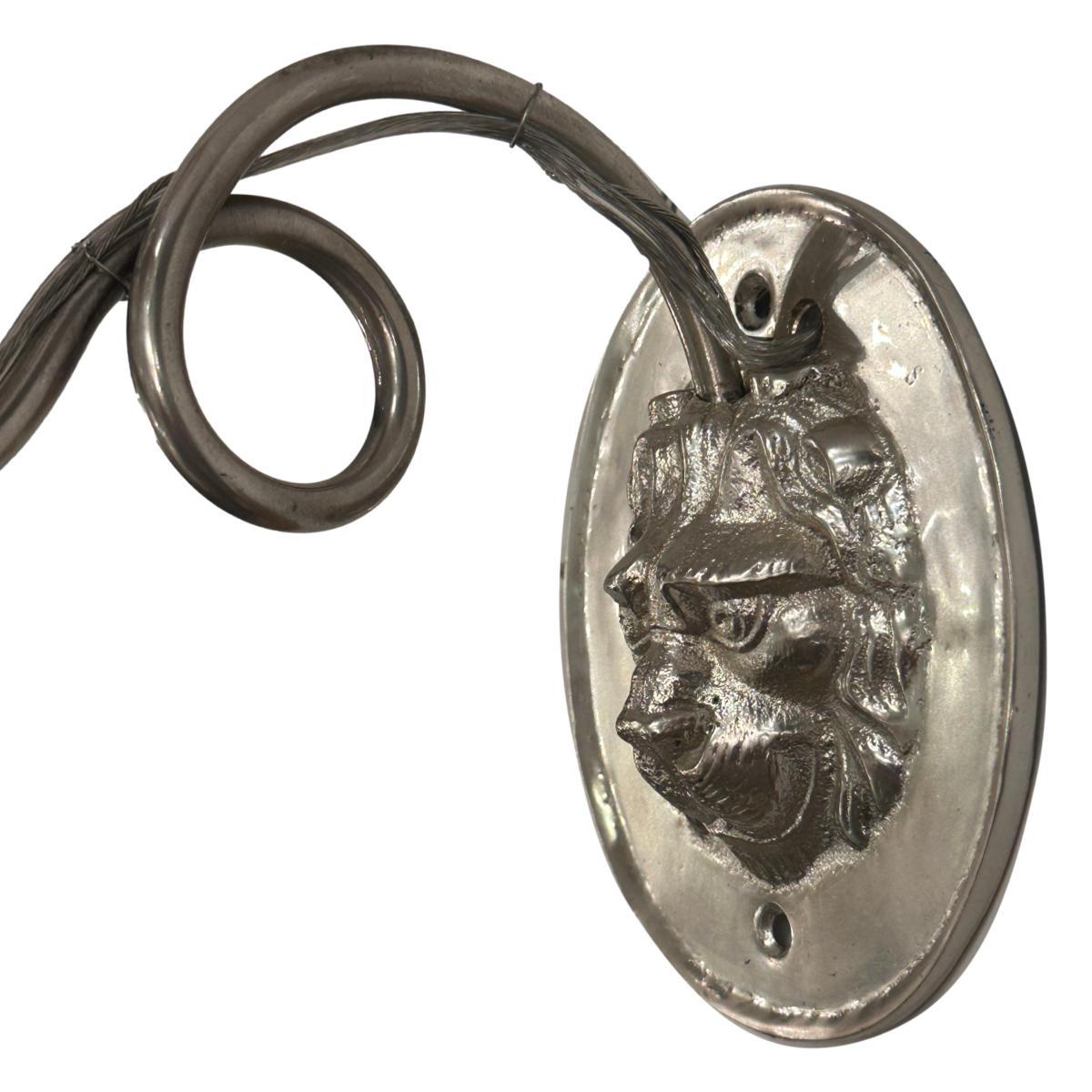 Silvered Pair of English Silver Sconces For Sale