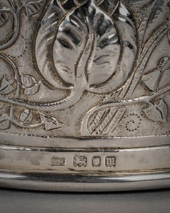 Pair of English Silver Wine Coasters