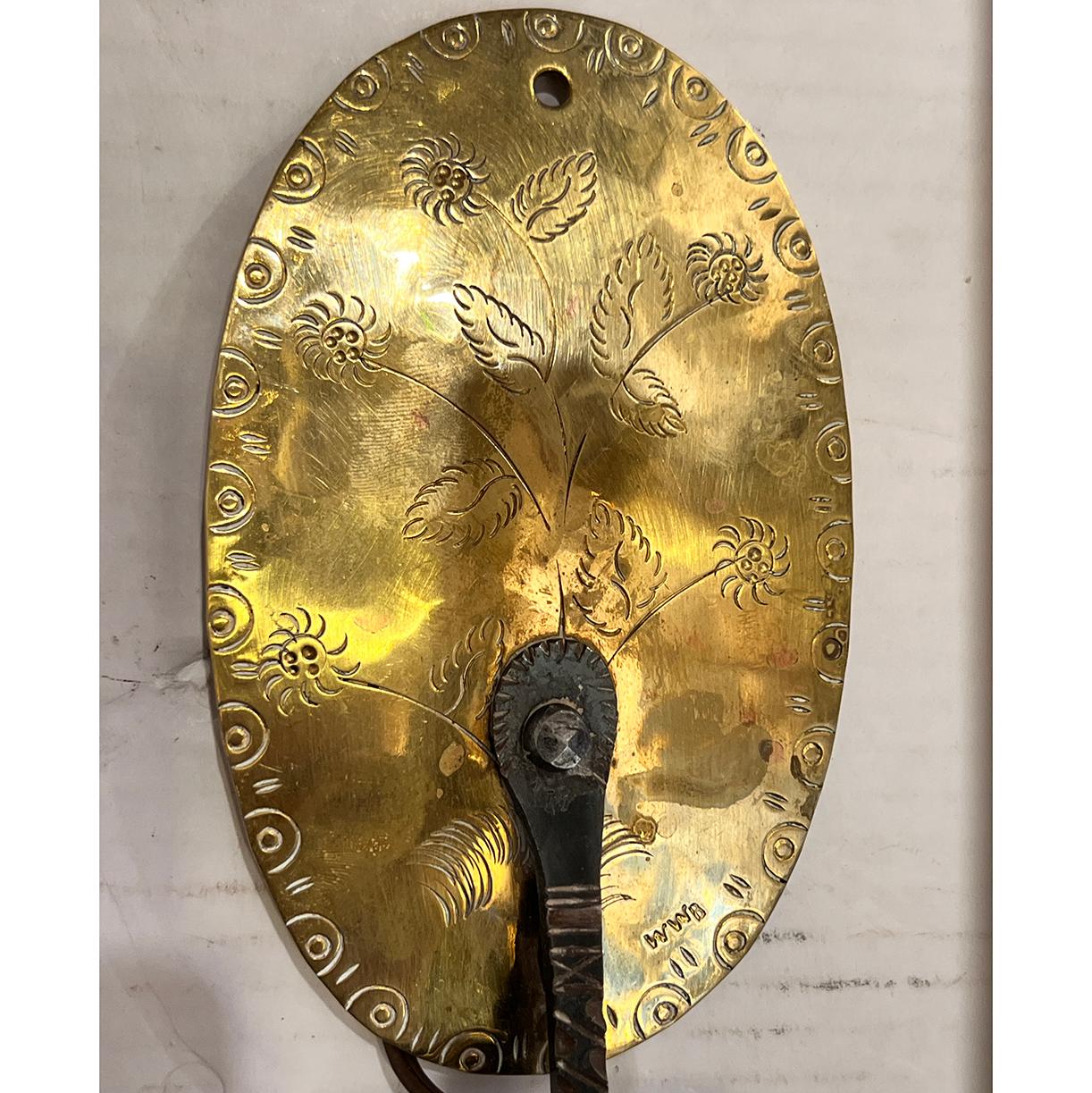 Début du 20ème siècle Paire d'appliques anglaises à une seule lumière en vente