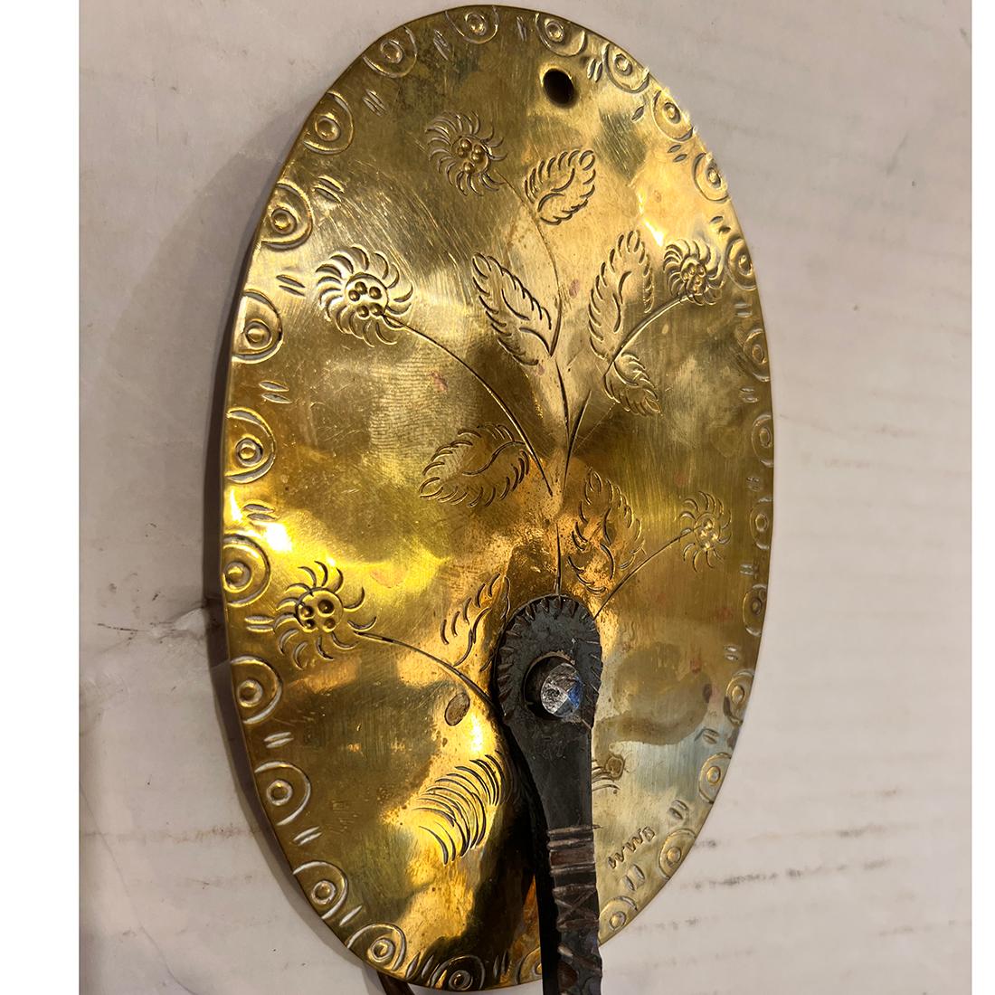 Bronze Paire d'appliques anglaises à une seule lumière en vente