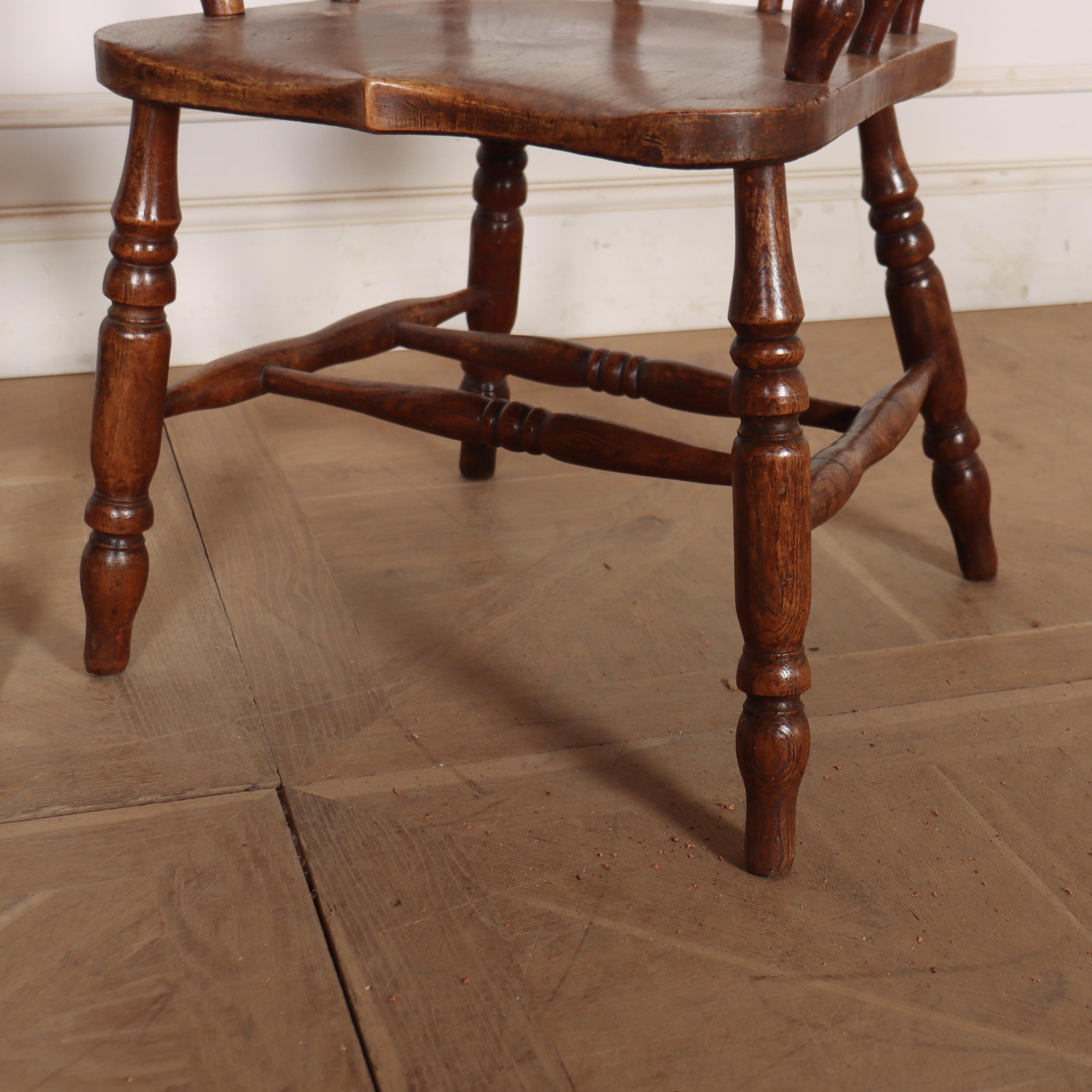 Paar englische Smokers Bow Arm Chairs im Zustand „Gut“ im Angebot in Leamington Spa, Warwickshire