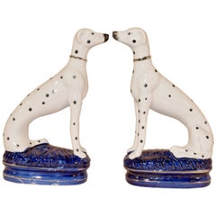 Vintage Pair of English Staffordshire Dalmatians