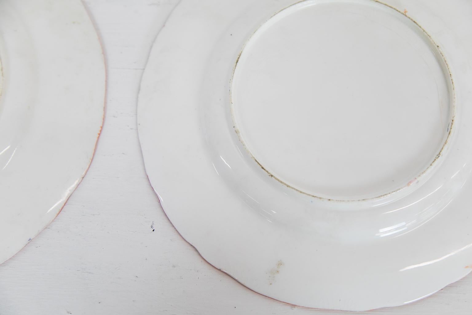 Pair of English Staffordshire Plates For Sale 1