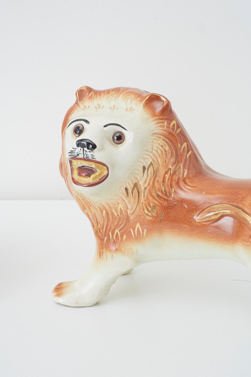 staffordshire lions for sale