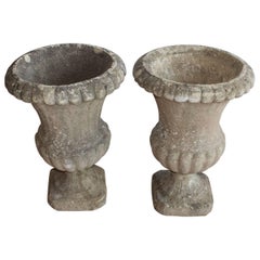 Pair of English Stone Urns