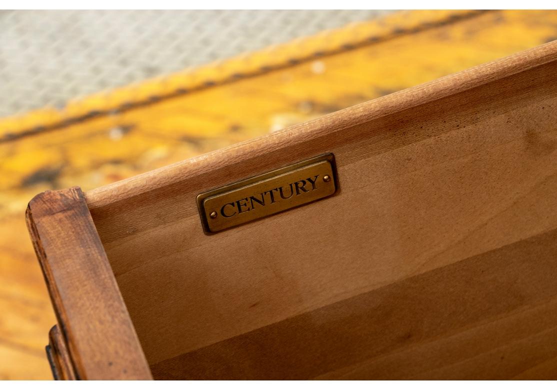 Pair of English Style Chests by Century Furniture In Distressed Condition For Sale In Bridgeport, CT