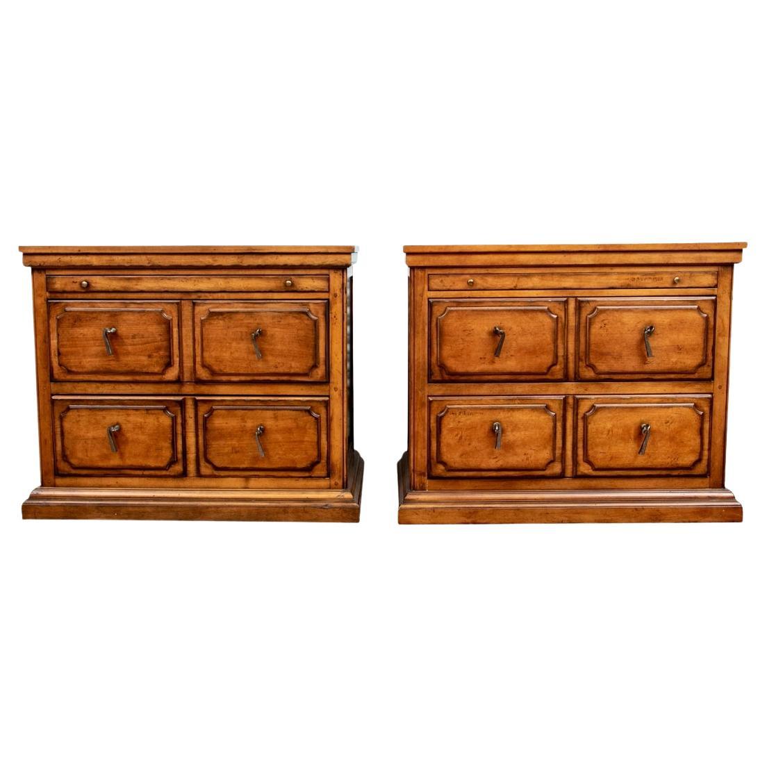 Pair of English Style Chests by Century Furniture For Sale