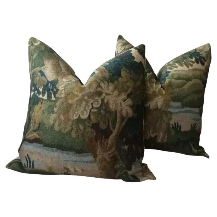 Coppia di cuscini tradizionali inglesi Cowtan e Tout "Richmond