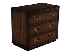 Pair of English Traditional Style Mahogany Nightstand Chests