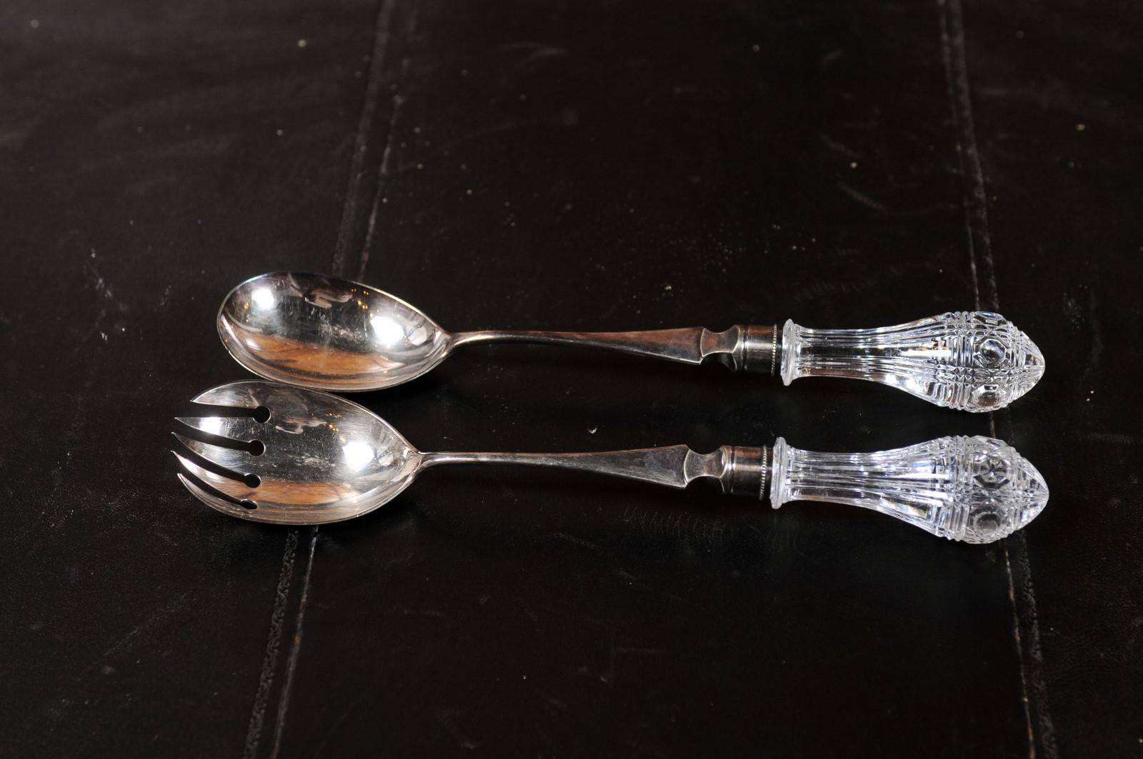 glass serving spoon