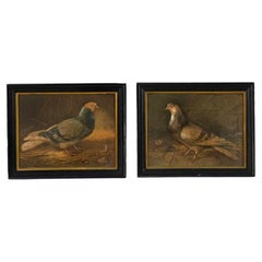 Pair of English Victorian Bird Spoon Works