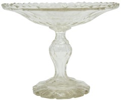 Pair of English Victorian Crystal Compotes