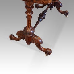 Pair of English Victorian Inlaid Walnut Card-Tables, circa 1865