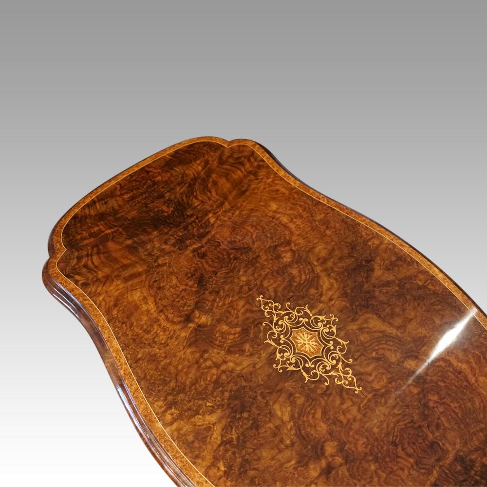 Pair of English Victorian Inlaid Walnut Card-Tables, circa 1865 For Sale 3