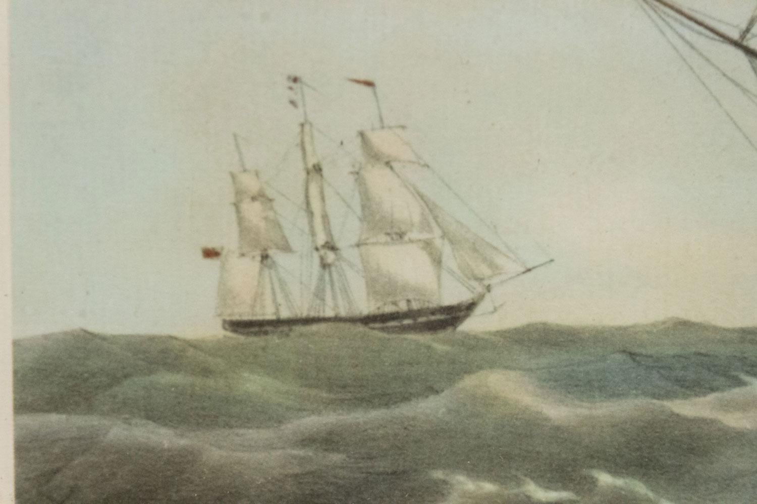 Pareja de barcos ingleses victorianos Man O' War en venta 3