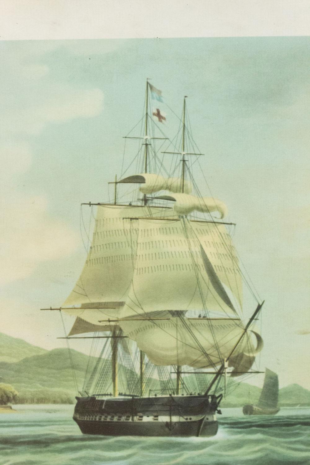 Pareja de barcos ingleses victorianos Man O' War en Bueno estado para la venta en Queens, NY