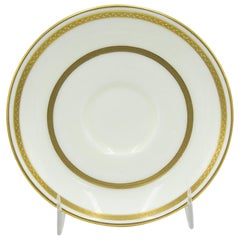 Pair of English Victorian Minton Porcelain Teacups and Saucers