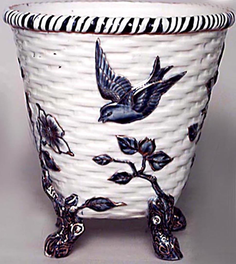 Victorien Paire de pots en porcelaine de l'époque victorienne anglaise en vente