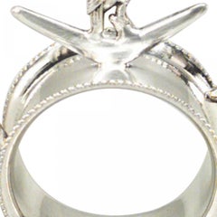 Pair of English Victorian Silver Plate Napkin Rings