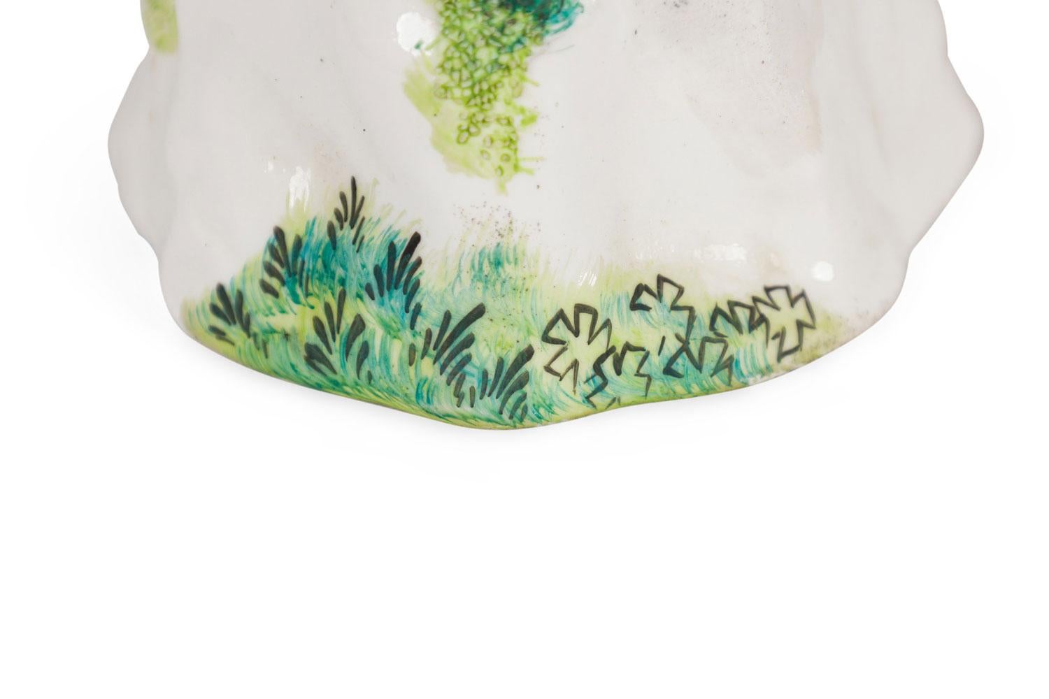 Paar englische viktorianische Staffordshire Kleine keramische Falken-Tauben Figuren (19. Jahrhundert) im Angebot