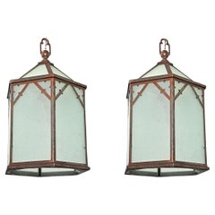 Pair of English Vintage Lanterns Pair of English Vintage Lanterns