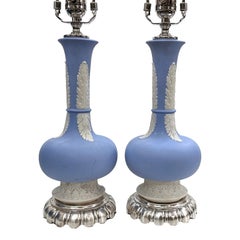 Pair of English Wedgwood Lamps