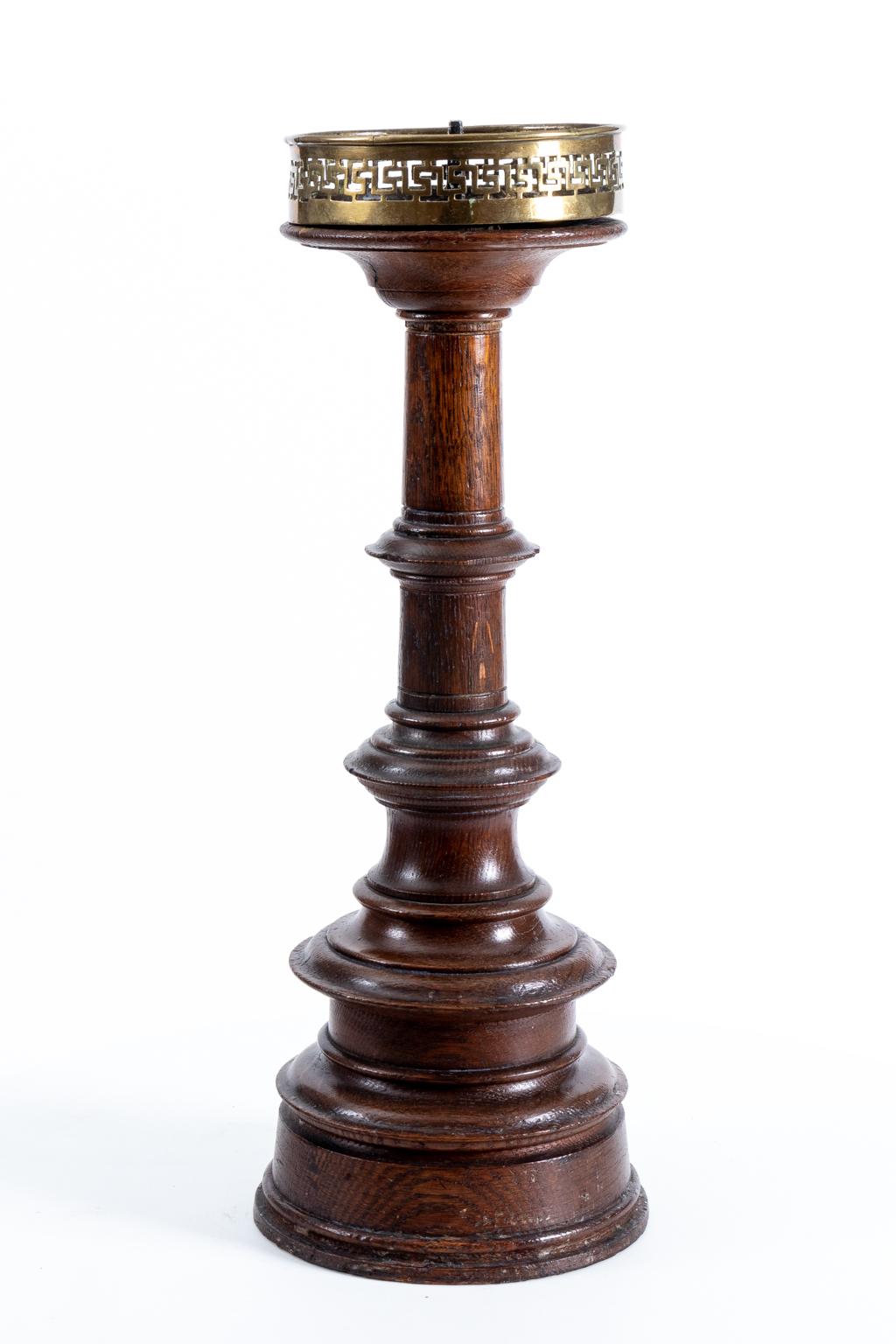 Pair of English Wooden Candlesticks 2