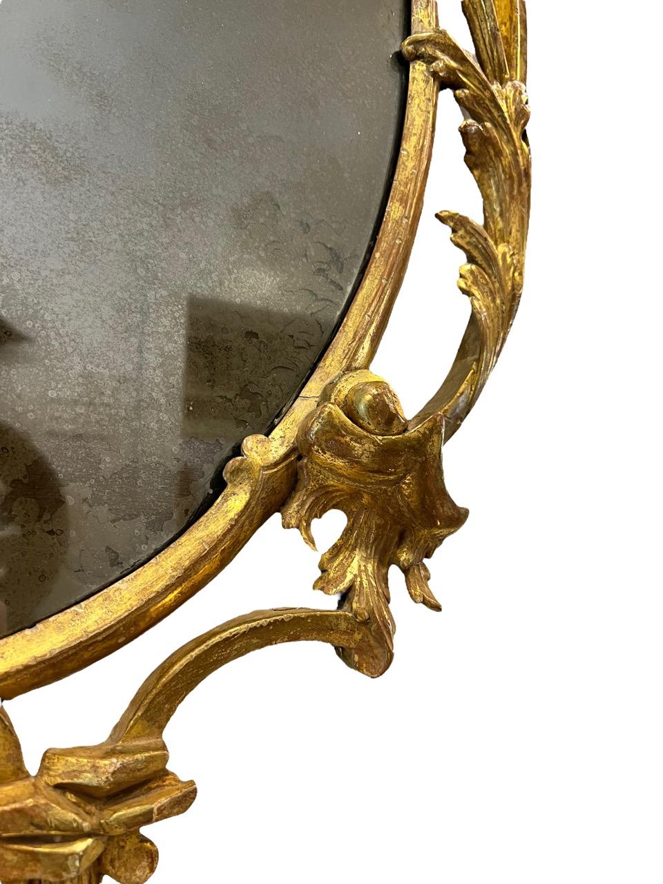 Circa 1765, Pair of Rococo 'Chippendale' Gilt Mirrors For Sale 4