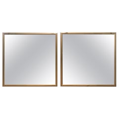 Pair of Engraved Art Deco Mirrors, 1920s from the Waldorf Astoria