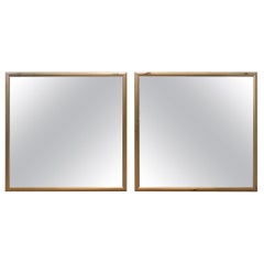 Pair of Engraved Art Deco Mirrors, 1920s from the Waldorf Astoria