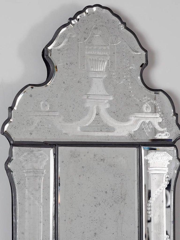 American Pair of Engraved Bevelled Edge Sconces