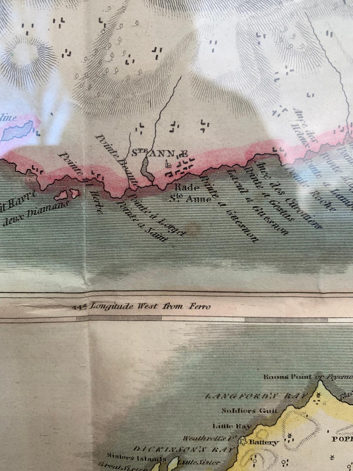 Pair of Engraved Maps by Kirkwood & Son of Edinburgh of West India Islands For Sale 10