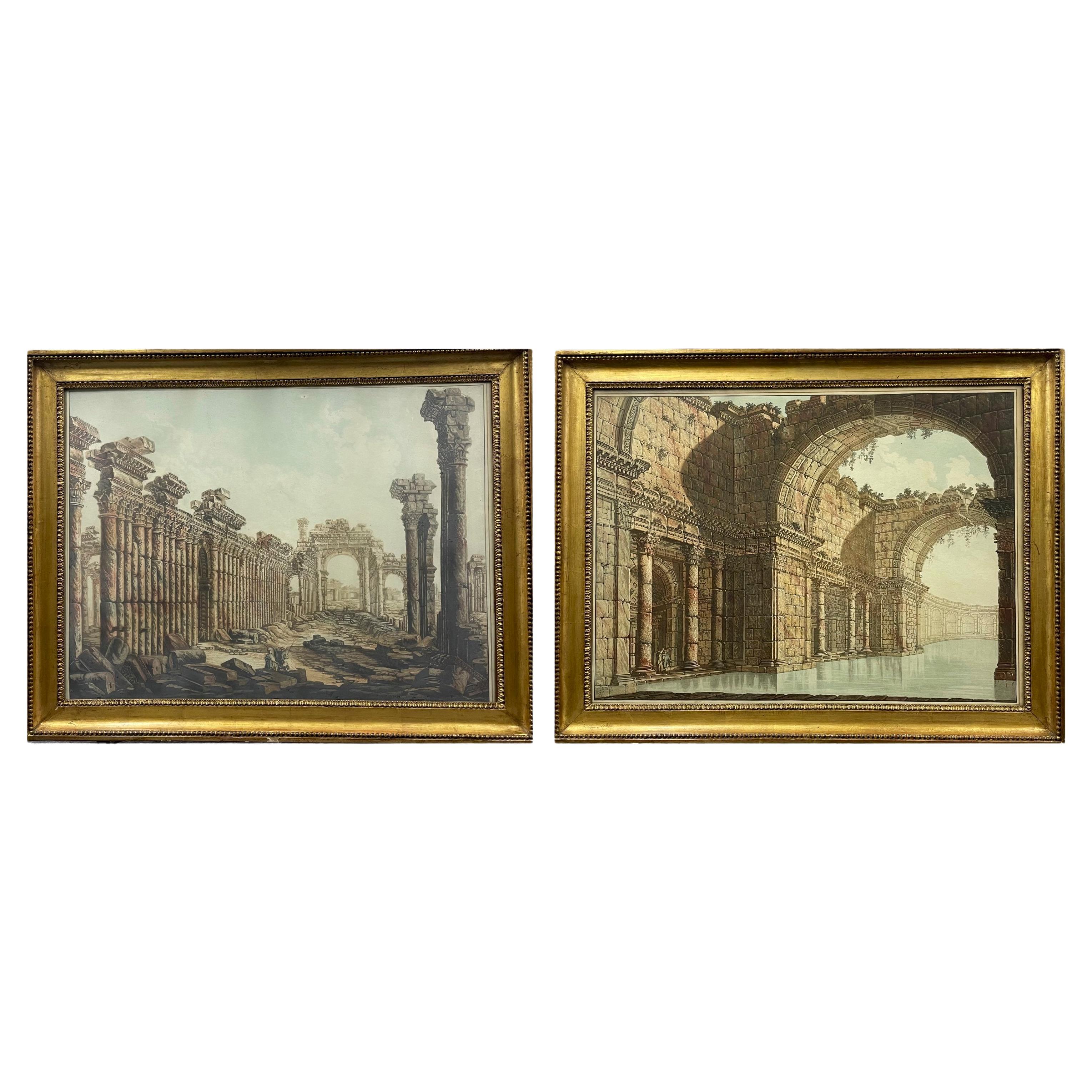 Pair of engravings by Jean T. Prestel (1739-1808) For Sale