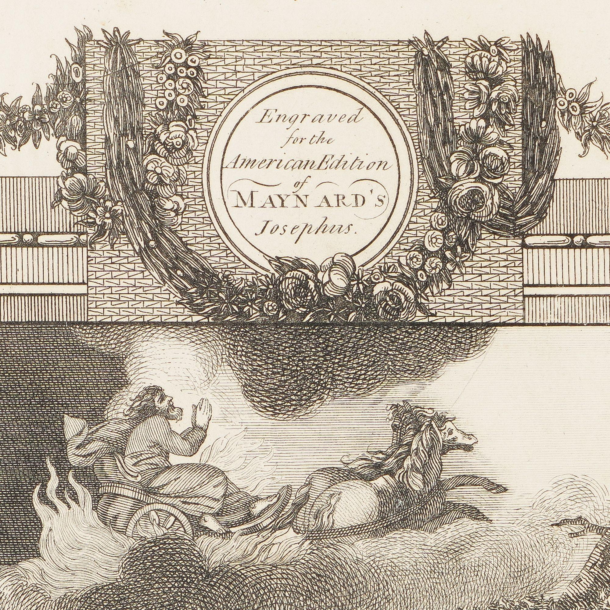 Ein Paar Stiche aus der amerikanischen Ausgabe von Maynards Josephus aus dem Jahr 1795 im Angebot 7