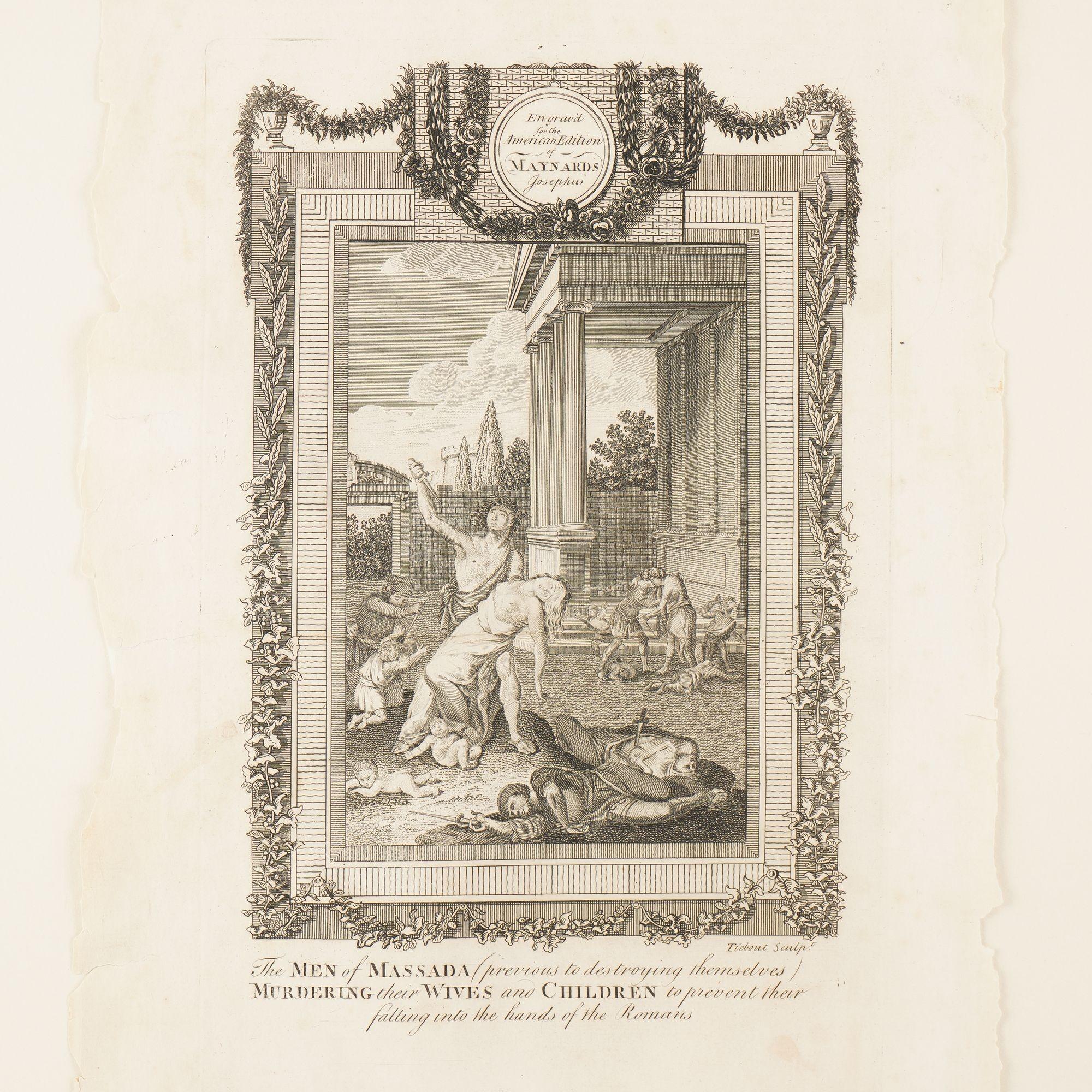 Ein Paar Stiche aus der amerikanischen Ausgabe von Maynards Josephus aus dem Jahr 1795 im Zustand „Gut“ im Angebot in Kenilworth, IL