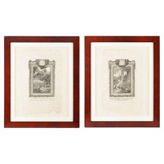 Antique Pair of engravings from the American edition of Maynard's Josephus, 1795