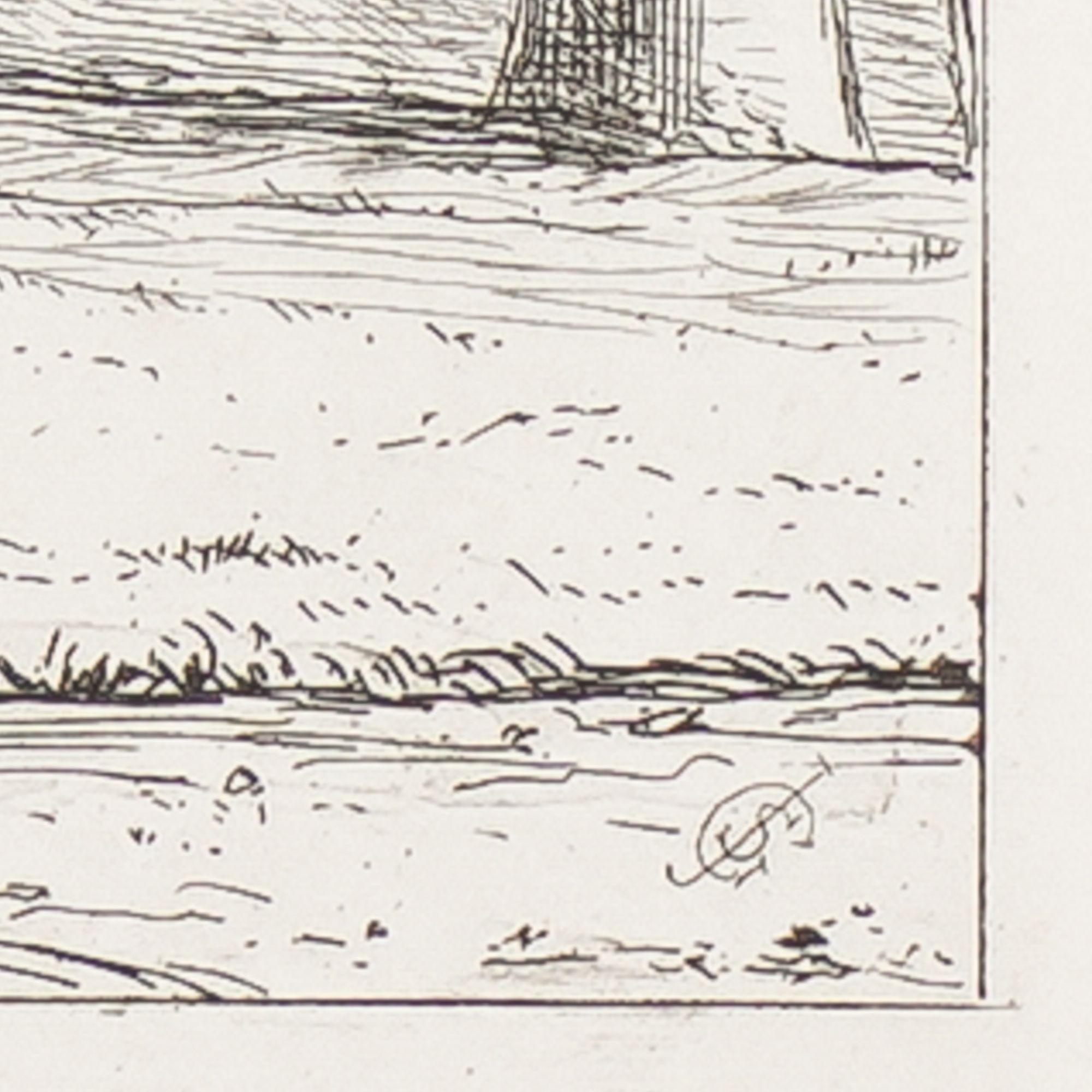 Pair of engravings of trees from 