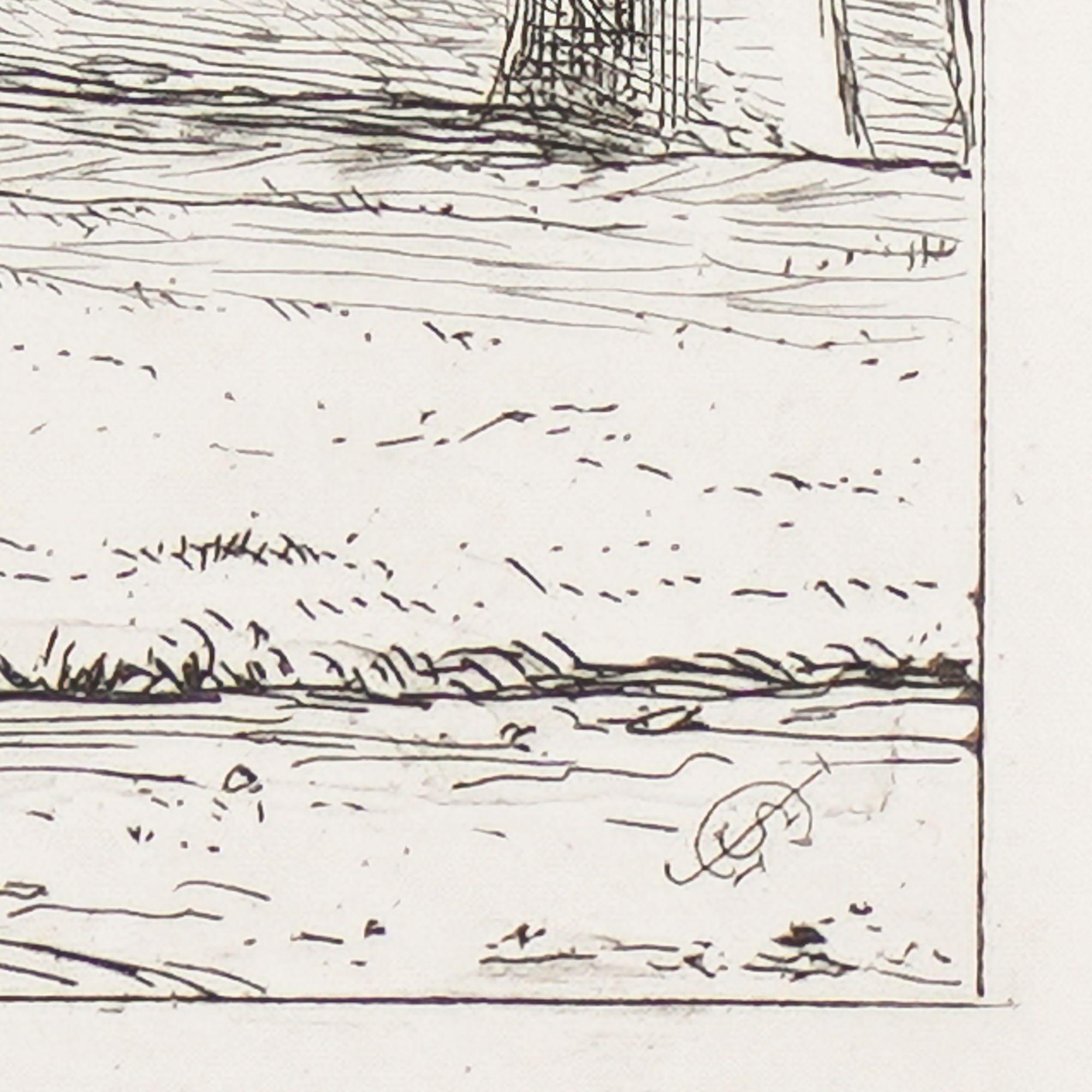 Pair of engravings of trees from 