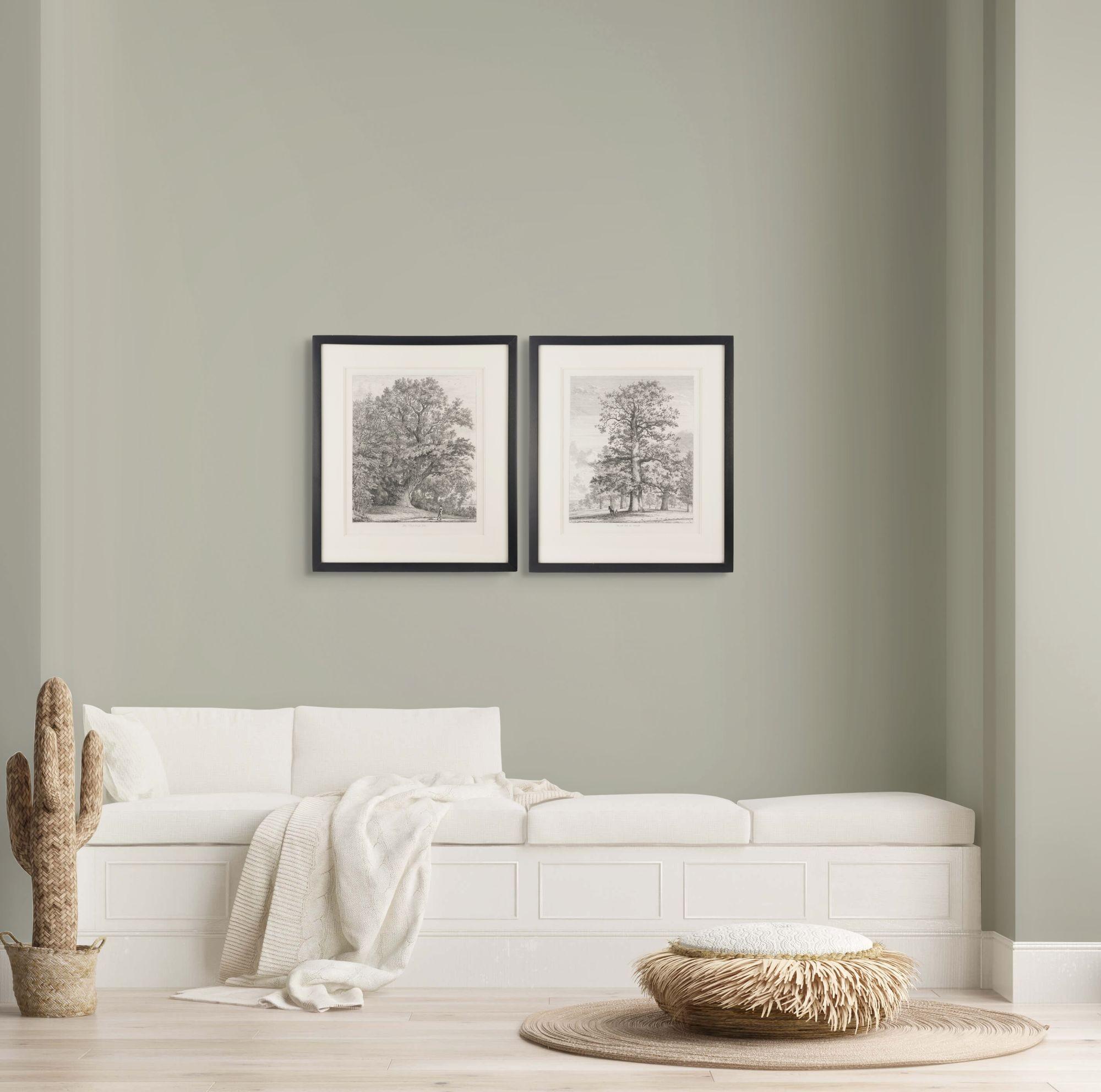 Pair of engravings of trees from 