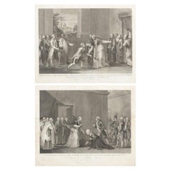 Pair of engravings on the life of Pope Pius IV - Rome 1803
