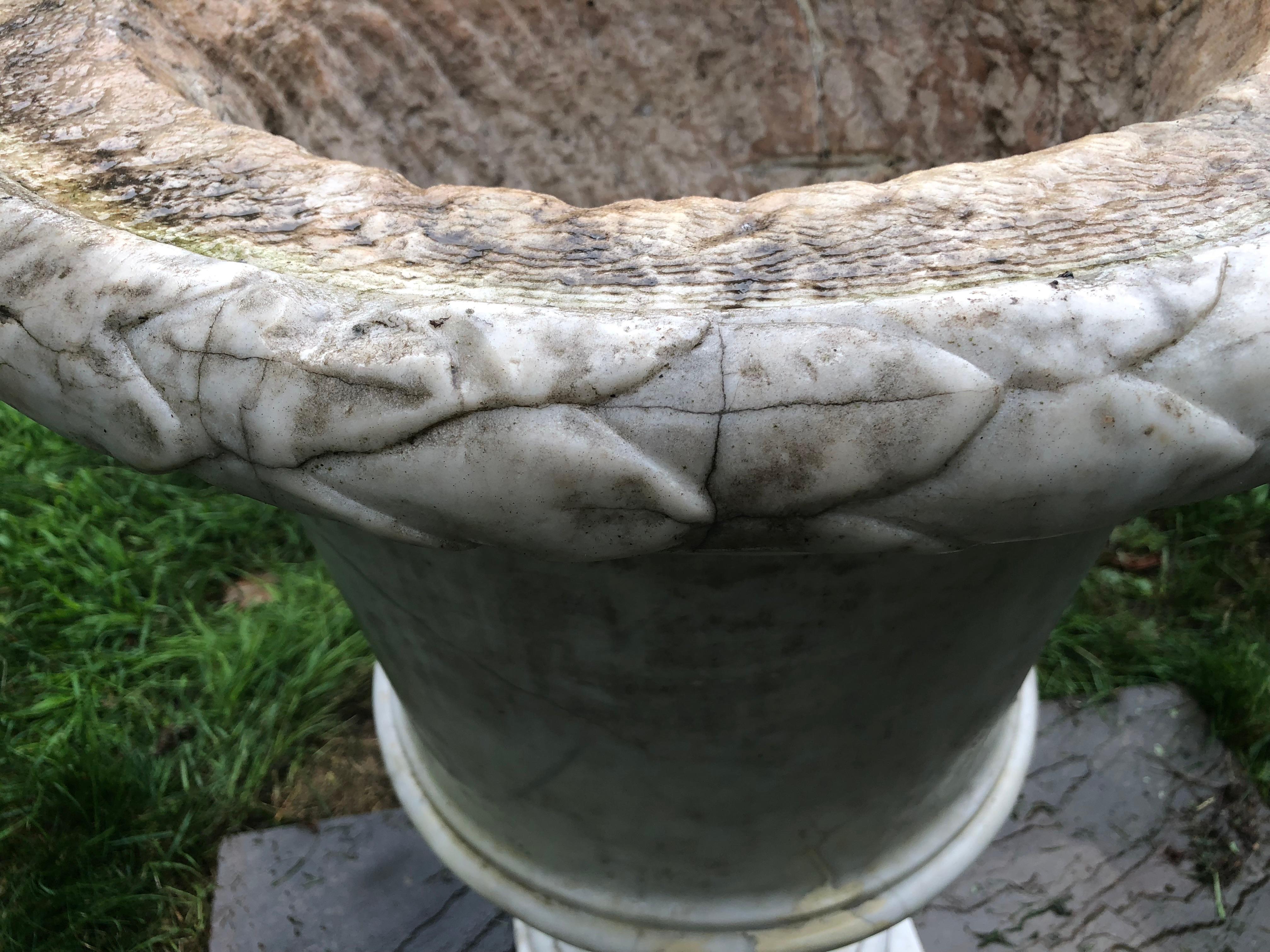 Pair of Enormous Covered Marble Urns from Oprah Winfrey's Personal Collection For Sale 4