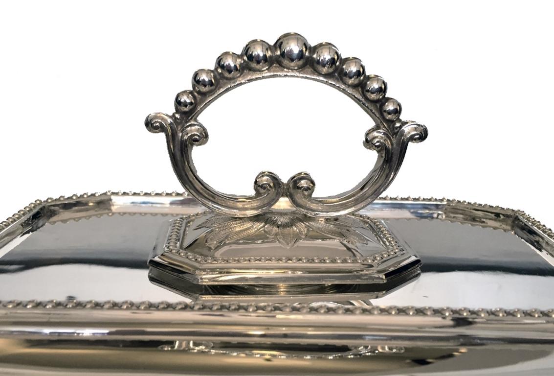 Silver Plate Pair of entree bowls “EPNS” For Sale
