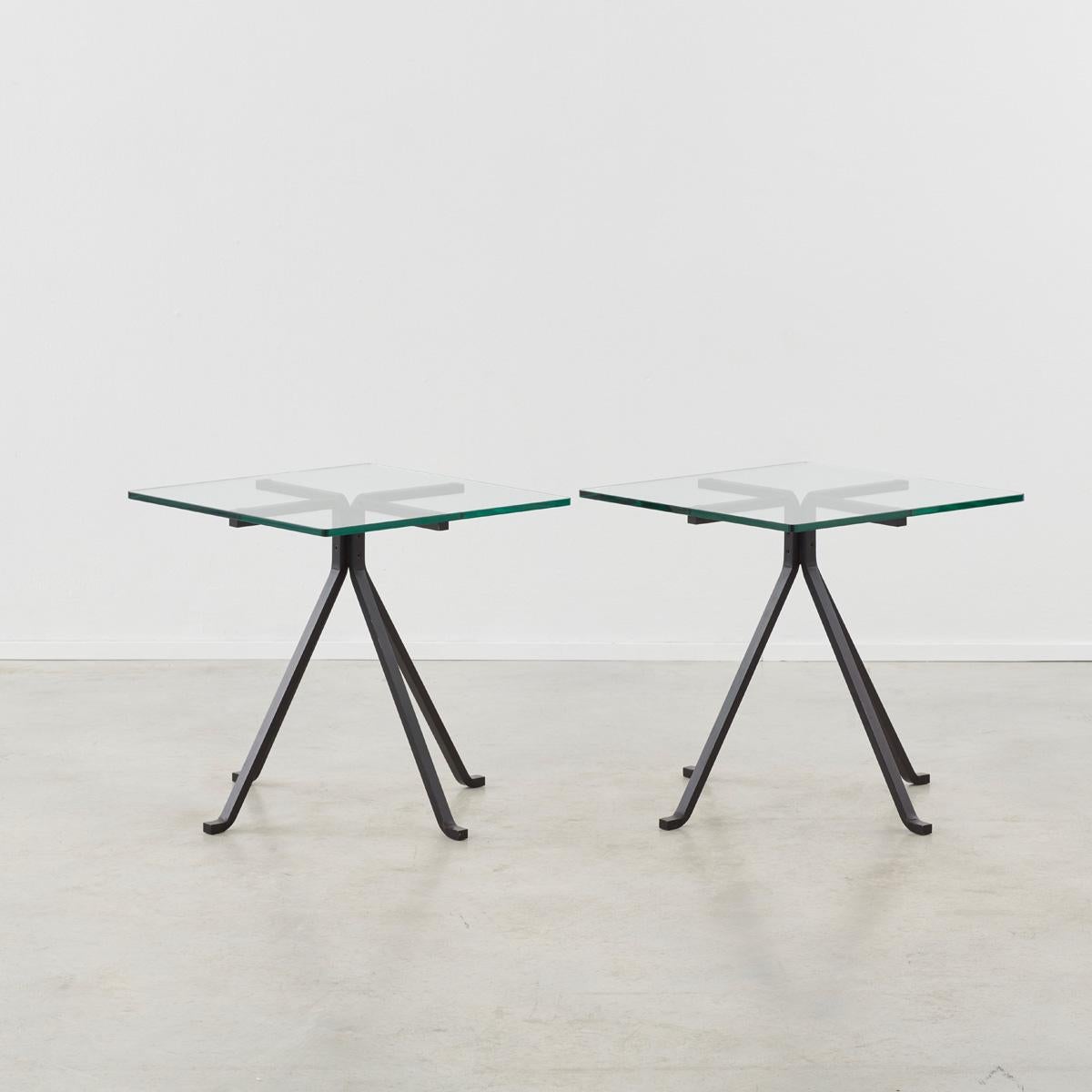 Italian Pair of Enzo Mari Cuginetto Side Tables, Driade, Italy, 1970 For Sale