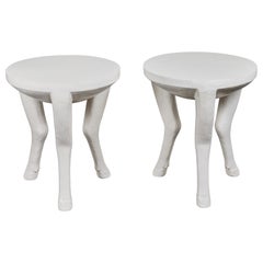 Pair of Equine Footed Table in the Style of John Dickinson