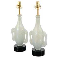 Pair of Ercole Barovier EUGENEO Lamps