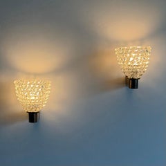 Pair of Ercole Barovier for Barovier & Toso “Rostrato” Glass Wall Sconces, 1940s
