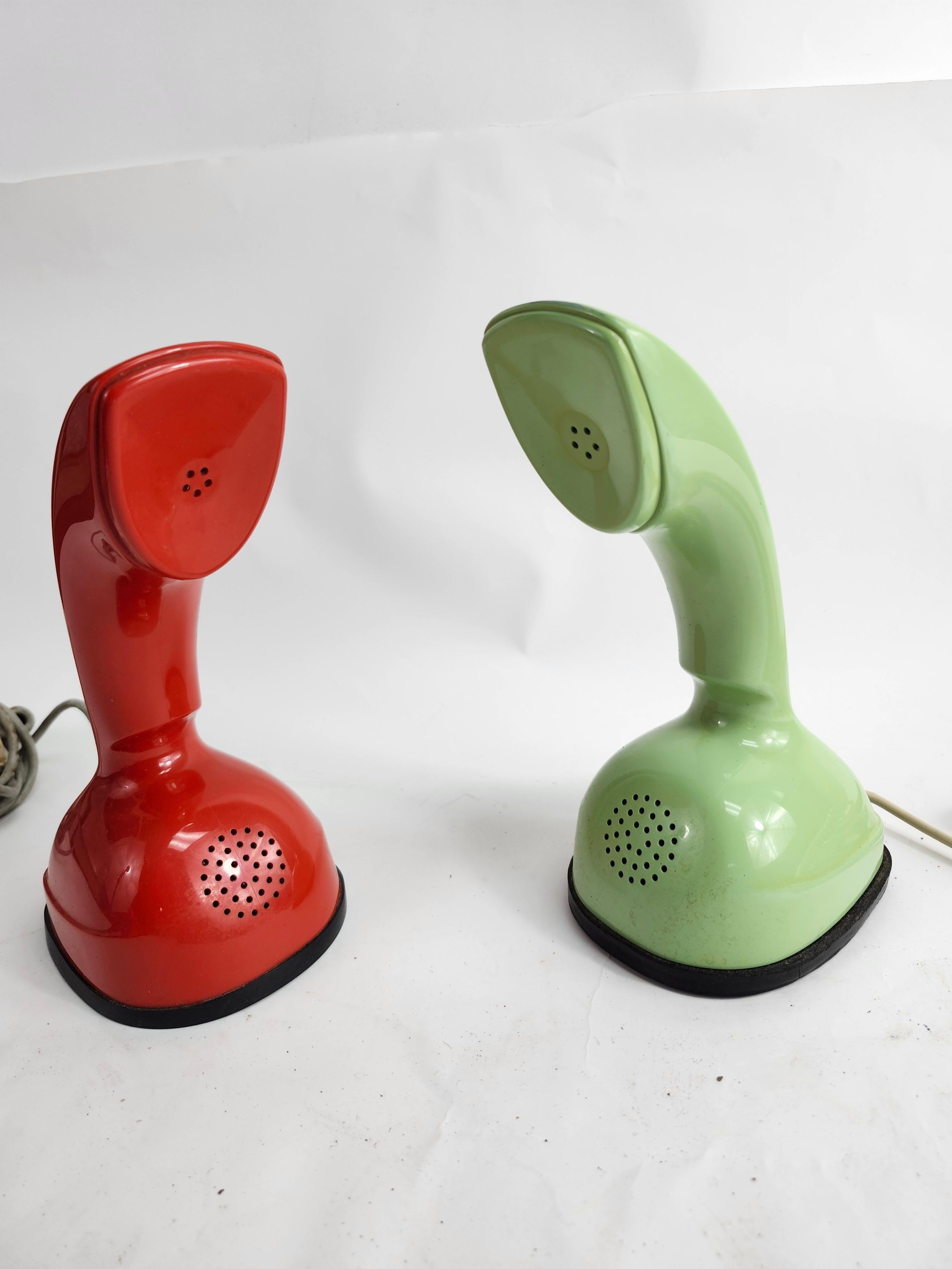 Paire de téléphones art déco modernes Ericsson Rotary & Push Button Suède en vente 3