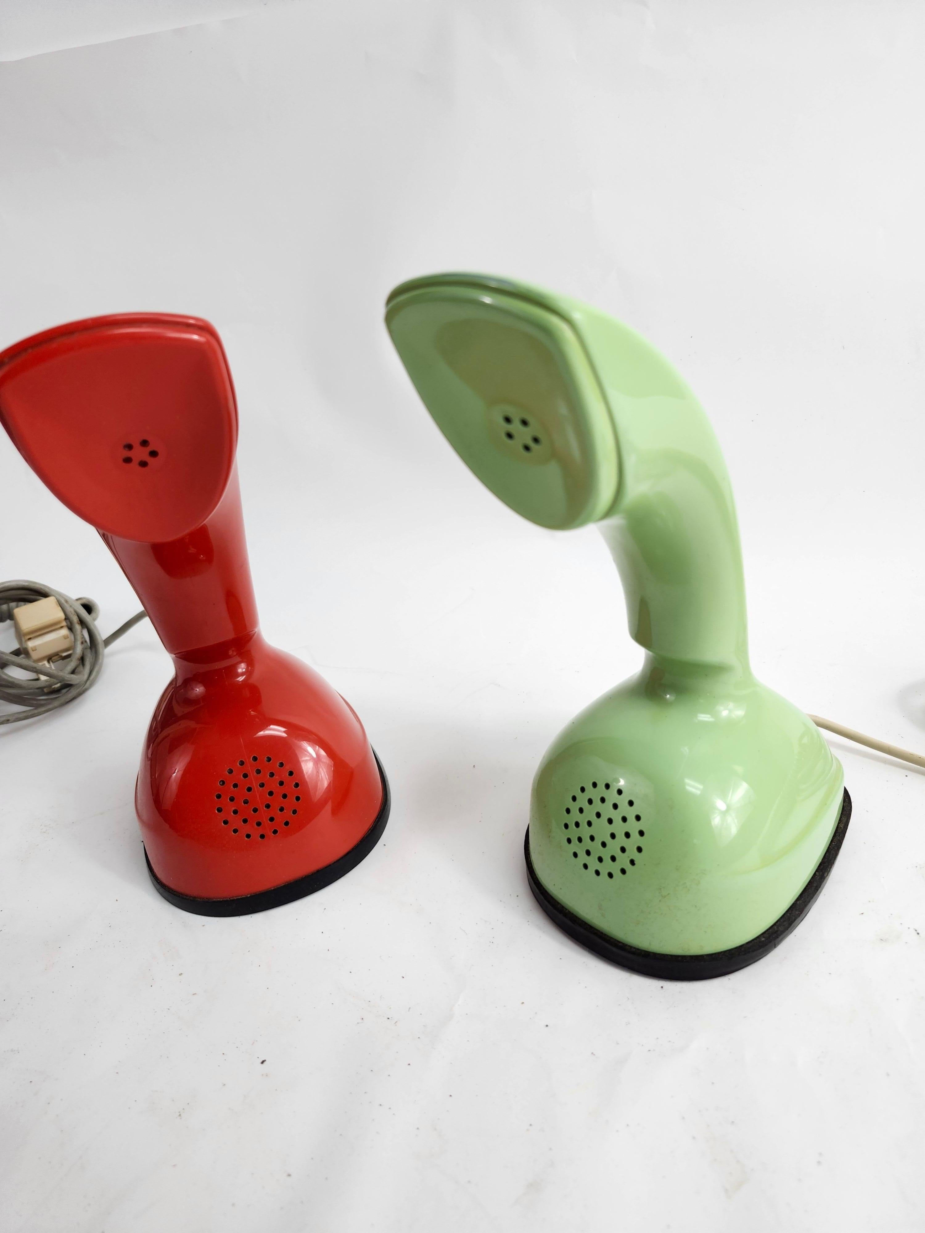 Paire de téléphones art déco modernes Ericsson Rotary & Push Button Suède en vente 4